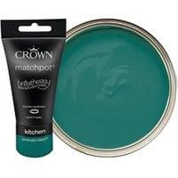 Crown Easyclean Kitchen Matt Emulsion 40ml Sample - Emerald Vision