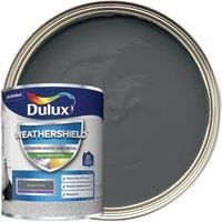 Dulux Weathershield Gallant grey Satin Metal & wood paint 0.75L