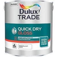 Dulux Trade Pure brilliant white Gloss Metal & wood paint 2.5L