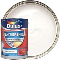 Dulux Weathershield All weather protection Pure brilliant white Textured Matt Masonry paint 5L