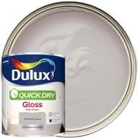 Dulux 5358145 Quick Dry Gloss Paint - Perfectly Taupe - 750ML