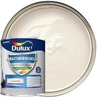 Dulux Weathershield Quick Dry Satin Paint - Almond White - 750ML, 5362494