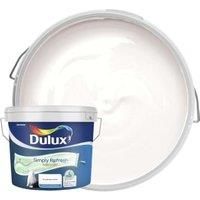 Dulux One coat Pure brilliant white Matt Emulsion paint 10L