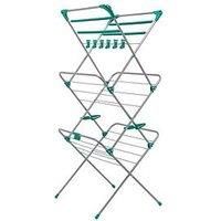 Addis Deluxe 3 Tier Airer, Metallic Aqua, 14 metres