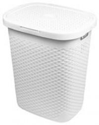 Addis Rattan 50 Litre Laundry Basket - White