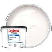 Leyland Tradesman Trade Brilliant white Matt Emulsion paint 10L