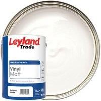 Leyland Trade Tradesman Trade Brilliant white Matt Emulsion paint 5L