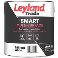 Leyland Trade Smart Eggshell Brilliant White Emulsion Smart Multi-Surface Paint 2.5Ltr (289PT)