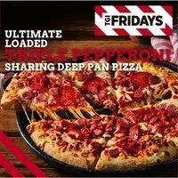 TGI Fridays Ultimate Loaded Triple Pepperoni Sharing Deep Pan Pizza 540g