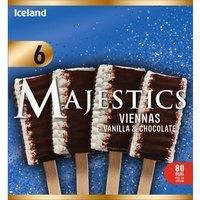 Iceland 6 Majestics Viennas Vanilla & Chocolate 210g