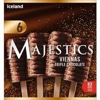 Iceland 6 Majestics Viennas Triple Chocolate 210g