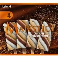 Iceland Majestics Chocolate and Caramel Twister 200g