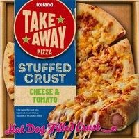 Iceland Cheese and Tomato Hot Dog Stuffed Crust Pizza 531g