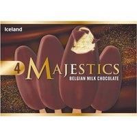 Iceland 4 Belgian Milk Chocolate Majestics 480ml