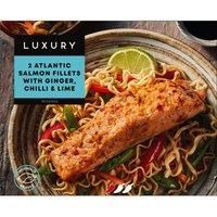 Iceland 2 Ginger, Chilli and Lime Atlantic Salmon Fillets 250g