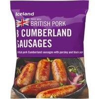 Iceland 8 Cumberland Sausages 360g