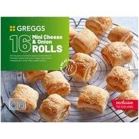 Greggs 16 Mini Cheese & Onion Rolls 480g