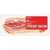 Iceland 14 Rashers (approx.) Smoked Streaky Bacon 235g