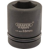 Draper Expert Hi-Torq 6 Point Impact Socket 1" Sq. Dr. 33mm - 05113