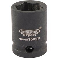 Draper Expert HI-TORQ£ 6 Point Impact Socket, 3/8" Sq. Dr., 15mm