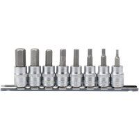 Draper 16285 3/8 Inch Square Drive Hexagonal Socket Bit Set, 48mm