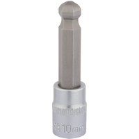 Draper 16293 3/8 Inch Square Drive Hexagonal Ball End Socket Bits, 10mm