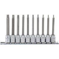 Draper 16310 TX-Star 3/8-Inch Square Drive 100 mm Socket Bit 10 Piece Set