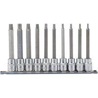 Draper Draper TX STAR Plus Socket Bit Set, 3/8 Sq. Dr., 100mm (10 Piece) 16340