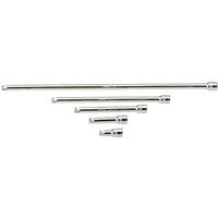 Draper 16768 Square Drive Satin Chrome 5-Piece Wobble Extension Bar Set,Blue,3/8-Inch