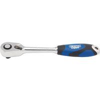 Draper 26503 72 Teeth Soft Grip Reversible Ratchets 3/8" Length,Blue