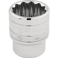 Draper Expert Quality 1/2" Square Drive Hi-Torq 12 Point Socket - 26mm