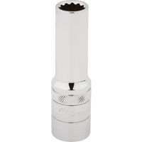 Draper 33731 1/2" Square Drive Hi-Torq 12 Point Deep Socket, 12mm Size