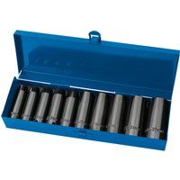 Draper 38369 Expert Hi-Torq Metric Socket Set, 1/2" Square Drive, 10 Pieces