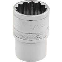 Draper 49481 Square Drive Hi-Torq 12 Points Socket 3/8" Length