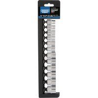 Draper 50160 Square Drive Expert Multi-Drive Socket 12 Pieces Set, 3/8" Length