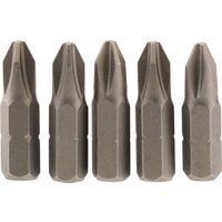 Draper No.2 1/4" Hex. Cross Slot Insert Bit 25mm Long x 5 64018