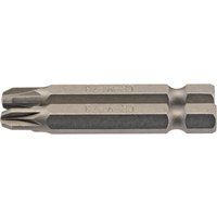 Draper PZ Type Insert Bit, 1/4" Hex, 50mm Long, No.3 (Pack of 2)