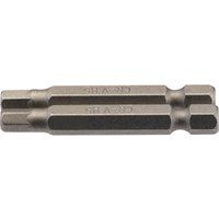 Draper Hexagonal Insert Bit, 5mm, 1/4" Hex, 50mm Long (Pack of 2)