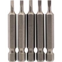 Draper 64267 3mm 1/4" hex. plain slot insert bit 50mm long x 5