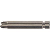 Draper 64315 No.2 1/4" Hex Cross Slot Insert Bit 75mm Long (2 Piece)