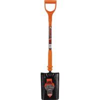 Draper 75173 Expert Trenching Shovel Fully Insulated and Solid Forged, Orange,Black