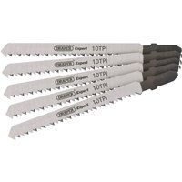 Draper 81716 Expert 5 Piece DT101B 100mm Jigsaw Blade Set, 230 V, Silver, 100 mm