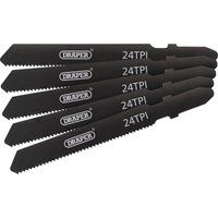 Draper 81729 Expert 5 Piece DT118A 92mm Jigsaw Blade Set, 230 V, Black, 92 mm