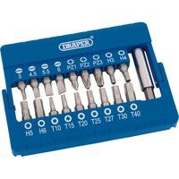 Draper 82393 Screwdriver Bit and Magnetic Holder 19 Piece Set