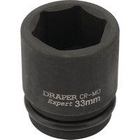 Draper 93259 3/4" Square Drive Expert Hi-Torq 6 Point Impact Socket, 33 mm Size , Blue