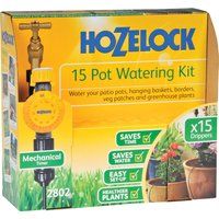 Hozelock Ltd 15 Pot Watering Kit and Mechanical Timer with Automatic Off Function