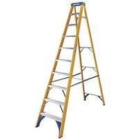 Werner Fibreglass 10-Treads Swingback Stepladder 2.8m (6168X)