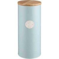 Typhoon Living Pasta Storage Canister with Bamboo Lid, 2.5 Litre, Blue