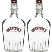 Kilner Set of 3 Clip Top Glass Sloe Gin Bottles 0.3 Litre