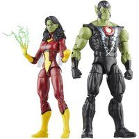 Hasbro Marvel Legends Series Skrull Queen and Super-Skrull, Avengers 60th Anniversary Collectible 6 Inch Action Figures